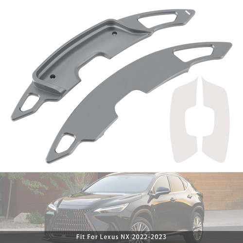 2022-2023 Lexus NX Steering Wheel Paddle Shifter Extension Aluminium Grey Generic
