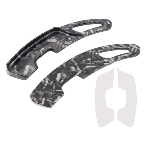 2018-2024 Lexus RX NX UX ES LS LM Steering Wheel Paddle Shifter Extension Black Forged Pattern Generic