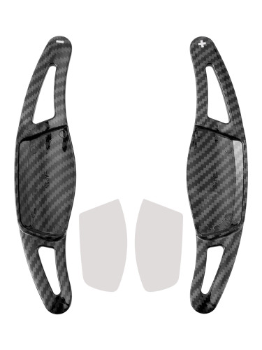 2011-2023 Suzuki Swift Steering Wheel Paddle Shifter Extension Carbon Fiber Black Look Generic