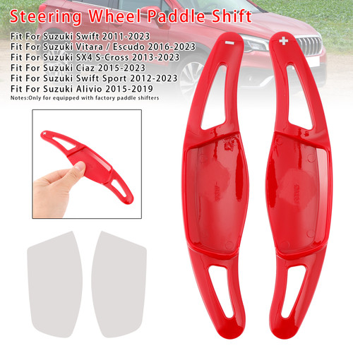 2015-2019 Suzuki Alivio Steering Wheel Paddle Shifter Extension Red Generic