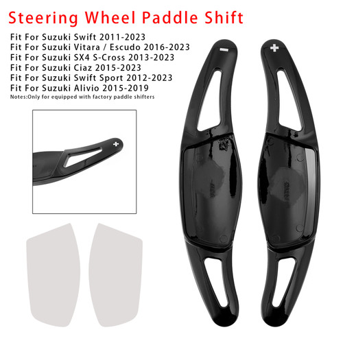 2016-2023 Suzuki Vitara / Escudo Steering Wheel Paddle Shifter Extension Black Generic