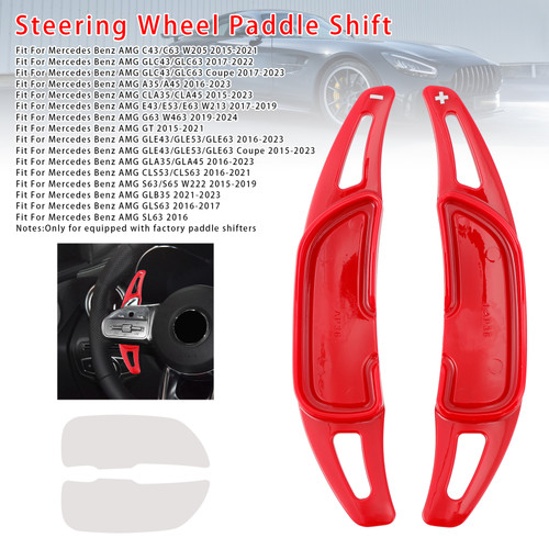 2015-2023 Mercedes Benz AMG Steering Wheel Paddle Shifter Extension Red Generic