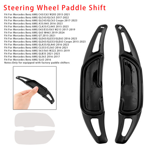 2015-2023 Mercedes Benz AMG Steering Wheel Paddle Shifter Extension Black Generic