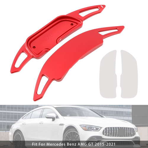 2015-2023 Mercedes Benz AMG Steering Wheel Paddle Shifter Extension Aluminium Red Generic