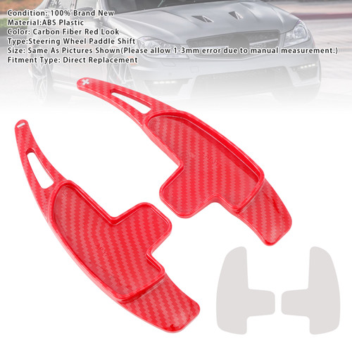 2007-2018 Mercedes Benz AMG Steering Wheel Paddle Shifter Extension Carbon Fiber Red Look Generic