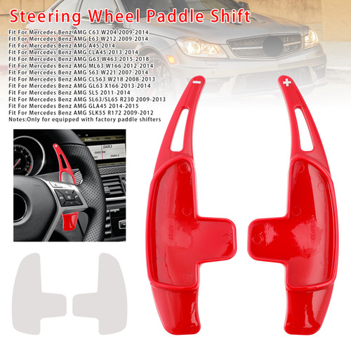2007-2018 Mercedes Benz AMG Steering Wheel Paddle Shifter Extension Red Generic