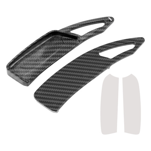2019-2023 Peugeot 508L Steering Wheel Paddle Shifter Extension Carbon Fiber Black Look Generic