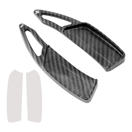 2020-2022 Peugeot 2008 Steering Wheel Paddle Shifter Extension Carbon Fiber Black Look Generic