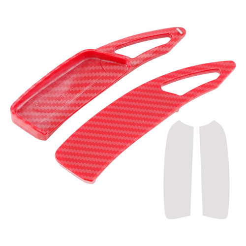 2017-2023 Peugeot 5008 4008 Steering Wheel Paddle Shifter Extension Carbon Fiber Red Look Generic