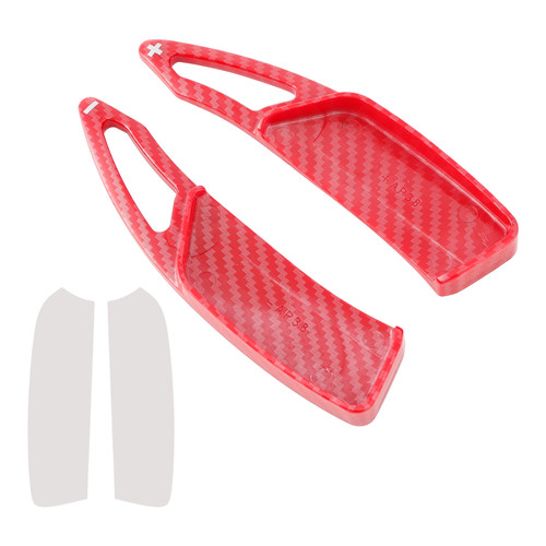 2020-2022 Peugeot 2008 Steering Wheel Paddle Shifter Extension Carbon Fiber Red Look Generic