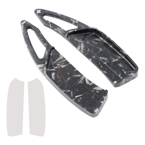 2020-2021 Peugeot 4008 HPEV Steering Wheel Paddle Shifter Extension Black Forged Pattern Generic