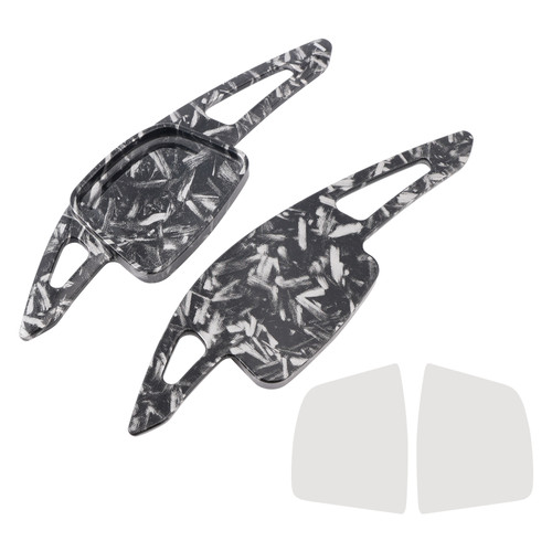 2023-2024 Audi Q6 Steering Wheel Paddle Shifter Extension Black Forged Pattern Generic