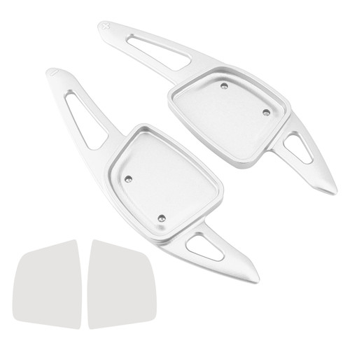 2020-2024 Audi S4 S6 S7 S8 Steering Wheel Paddle Shifter Extension Aluminium Silver Generic