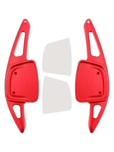 2023-2024 Audi Q6 Steering Wheel Paddle Shifter Extension Aluminium Red Generic