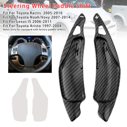 2006-2011 Lexus IS Steering Wheel Paddle Shifter Extension Carbon Fiber Black Look Generic