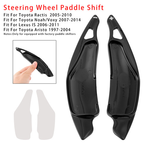 2005-2010 Toyota Ractis Steering Wheel Paddle Shifter Extension Black Generic