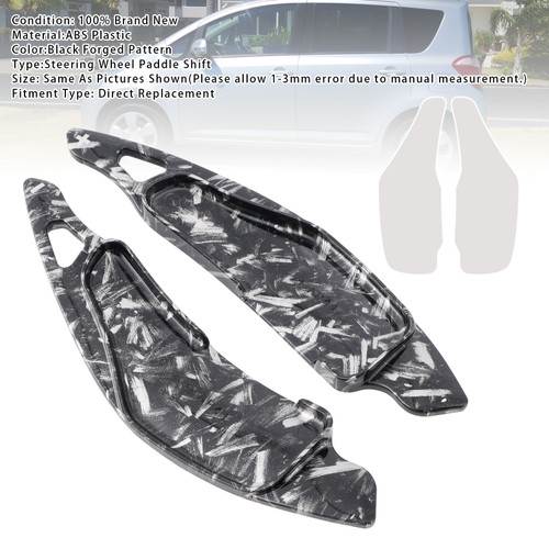 2005-2010 Toyota Ractis Steering Wheel Paddle Shifter Extension Black Forged Pattern Generic