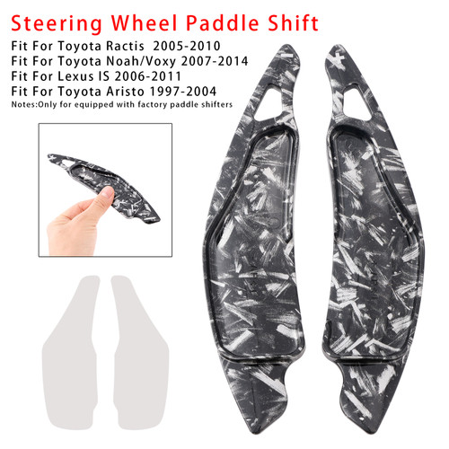 2007-2014 Toyota Noah/Voxy Steering Wheel Paddle Shifter Extension Black Forged Pattern Generic
