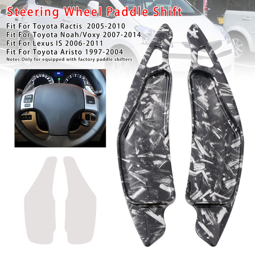 2006-2011 Lexus IS Steering Wheel Paddle Shifter Extension Black Forged Pattern Generic