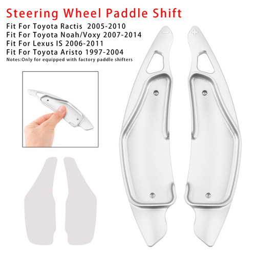 2007-2014 Toyota Noah/Voxy Steering Wheel Paddle Shifter Extension Aluminium Silver Generic