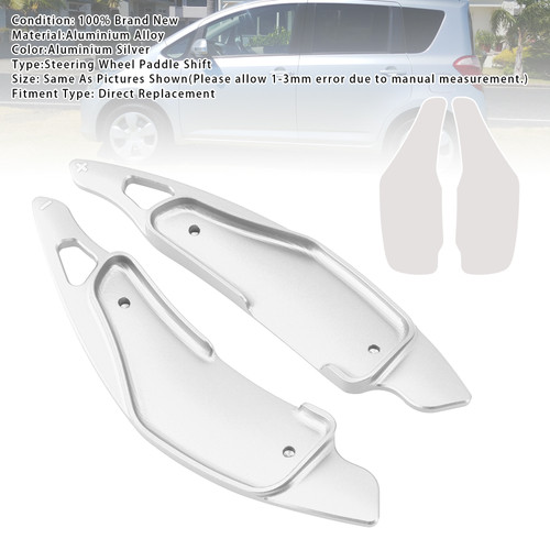 2006-2011 Lexus IS Steering Wheel Paddle Shifter Extension Aluminium Silver Generic