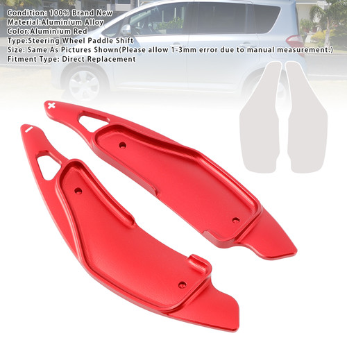 2005-2010 Toyota Ractis Steering Wheel Paddle Shifter Extension Aluminium Red Generic