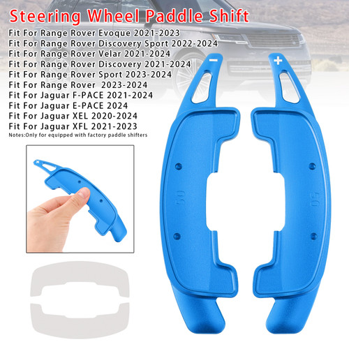 2024 Jaguar E-PACE Steering Wheel Paddle Shifter Extension Aluminium Blue Generic