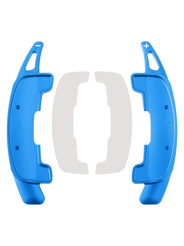 2021-2023 Jaguar XFL Steering Wheel Paddle Shifter Extension Aluminium Blue Generic