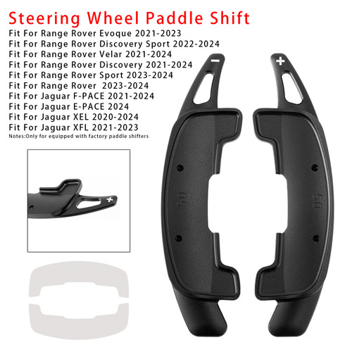 2024 Jaguar E-PACE Steering Wheel Paddle Shifter Extension Aluminium Black Generic