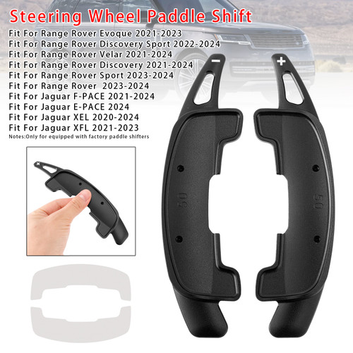 2020-2024 Jaguar XEL Steering Wheel Paddle Shifter Extension Aluminium Black Generic