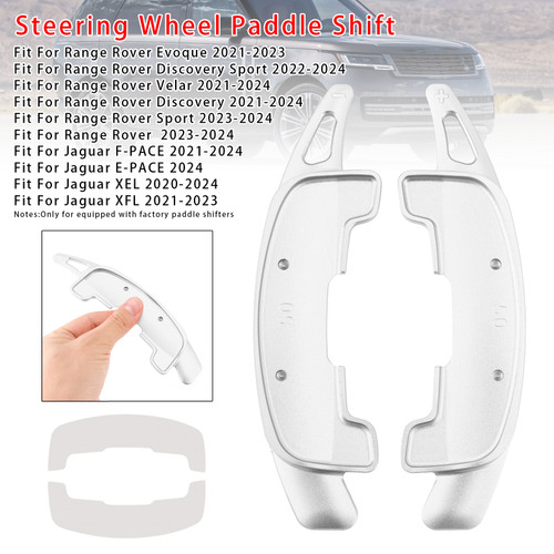 2023-2024 Range Rover Steering Wheel Paddle Shifter Extension Aluminium Silver Generic