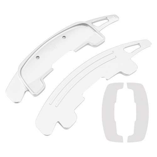 2021-2024 Jaguar F-PACE 2021-2024 Steering Wheel Paddle Shifter Extension Aluminium Silver Generic