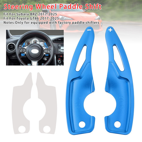 2017-2025 Toyota GT86 Steering Wheel Paddle Shifter Extension Steering Wheel Paddle Shifter Extension Aluminium Blue Generic