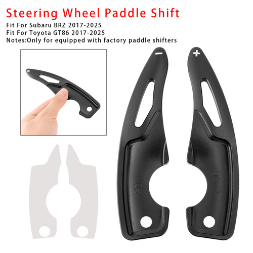2017-2025 Subaru BRZ Steering Wheel Paddle Shifter Extension Aluminium Black Generic