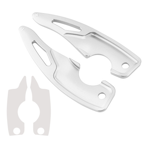 2017-2025 Toyota GT86 Steering Wheel Paddle Shifter Extension Steering Wheel Paddle Shifter Extension Aluminium Silver Generic