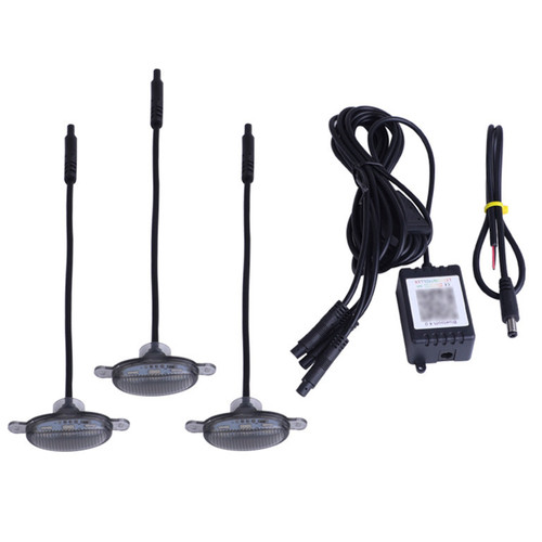 3Pcs Front Grille LED Lighting RGB With APP Controller For SUV off-road vehicles