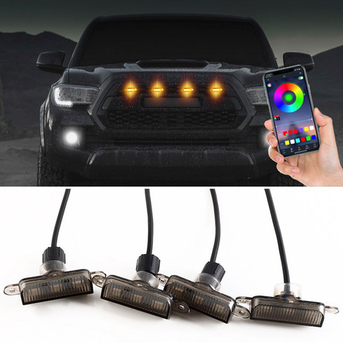 5Pcs Front Grille LED Lighting RGB With APP Controller For SUV off-road vehicles