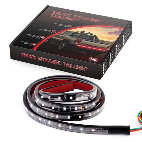 Car Truck LED TailLight Strip Turn Signal Lamp Flowing Dynamic Single Row 1.2 meters
