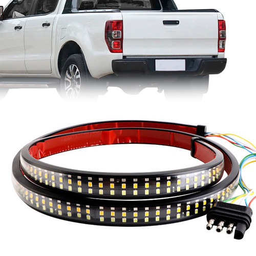 Car Truck LED TailLight Strip Turn Signal Lamp Flowing Dynamic Three row 1.2 meters