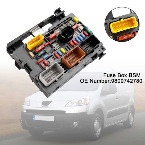 2008-2019 Citroen Berlingo Fuse Box BSM 9809742780 Generic