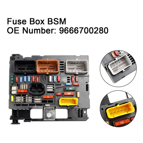 2008-2019 Peugeot Partner Fuse Box BSM 9666700280 Generic