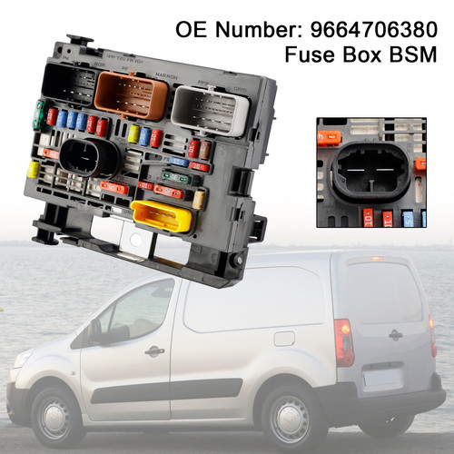 2008-2019 Peugeot Partner Fuse Box BSM 9664706380 Generic