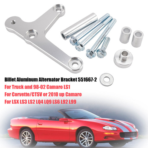 1998-2002 Camaro LS1 LSX LS3 Billet Aluminum Alternator Bracket 551667-2 Generic