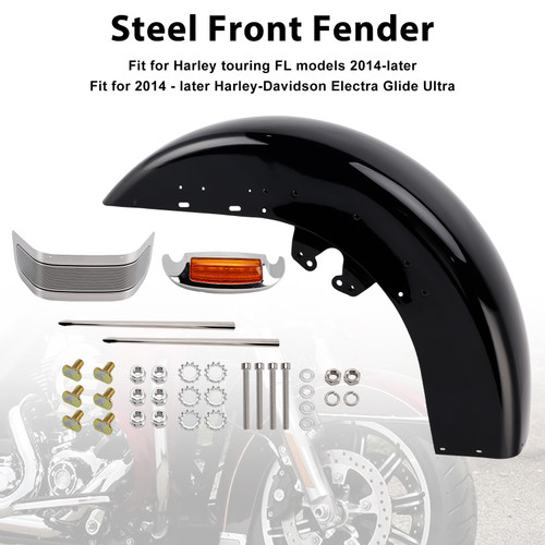 2014- later Harley-Davidson Road King Steel Front Fender Generic
