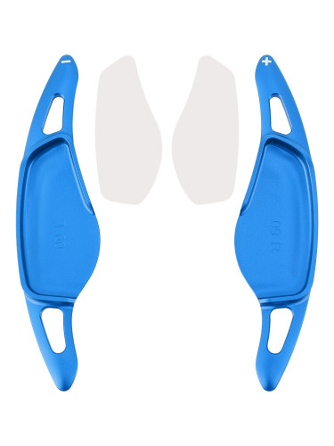 2016-2025 BMW 1/2/3/4/5/6/7/8 Series Steering Wheel Paddle Shifter Extensions Aluminium Blue Generic