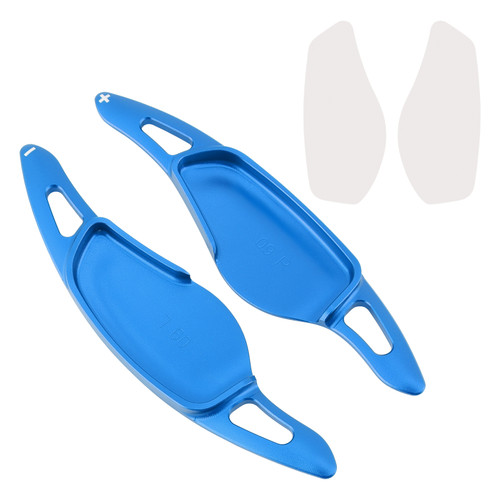2016-2025 BMW 1/2/3/4/5/6/7/8 Series Steering Wheel Paddle Shifter Extensions Aluminium Blue Generic