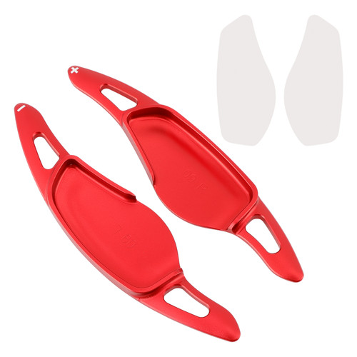 2018-2025 BMW M5 M8 X5M X3M Z4 Steering Wheel Paddle Shifter Extensions Aluminium Red Generic