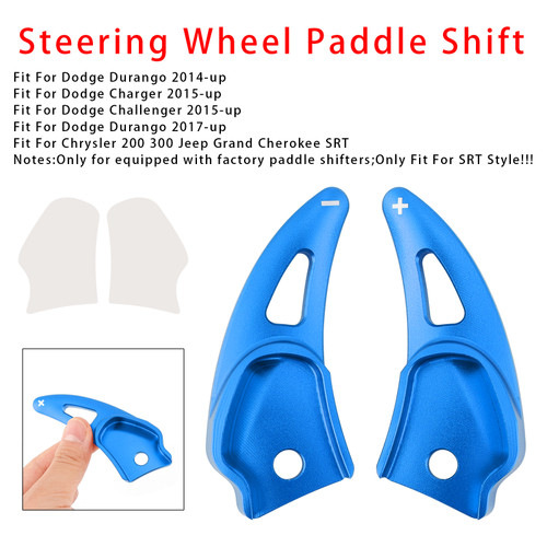 2015-up Dodge Charger Paddle Shifter Extension Aluminium Blue Generic