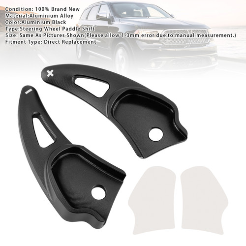 2015-up Dodge Challenger Paddle Shifter Extension Aluminium Black Generic