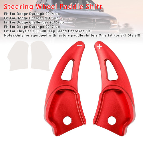 2015-up Dodge Challenger Paddle Shifter Extension Aluminium Red Generic
